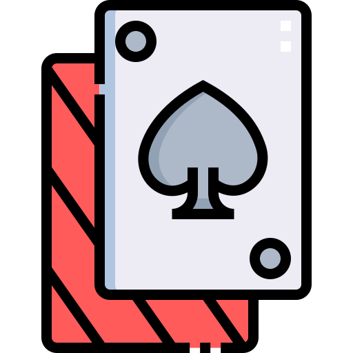carte da poker Detailed Straight Lineal color icona