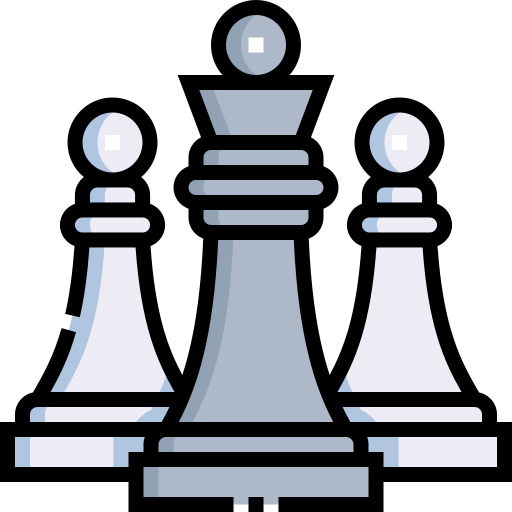 schaakstuk Detailed Straight Lineal color icoon