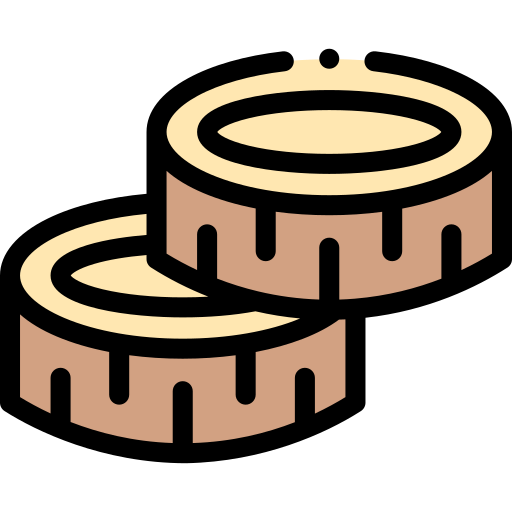 Wood Detailed Rounded Lineal color icon