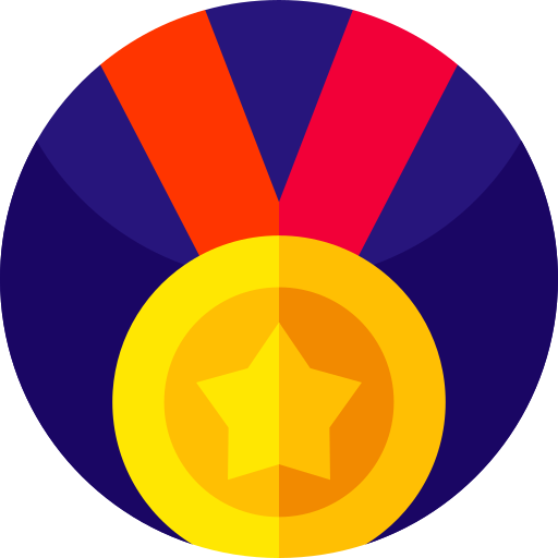 メダル Geometric Flat Circular Flat icon