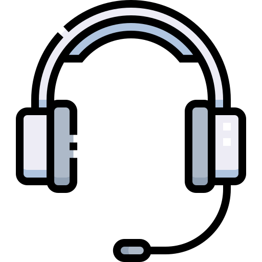 słuchawki Detailed Straight Lineal color ikona