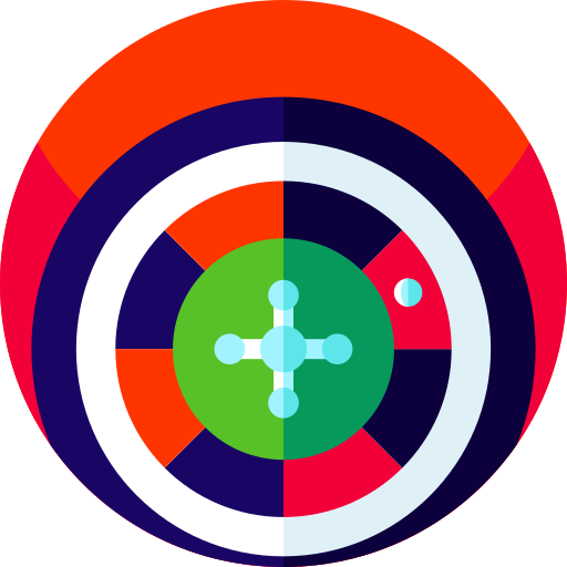 ruleta Geometric Flat Circular Flat icono