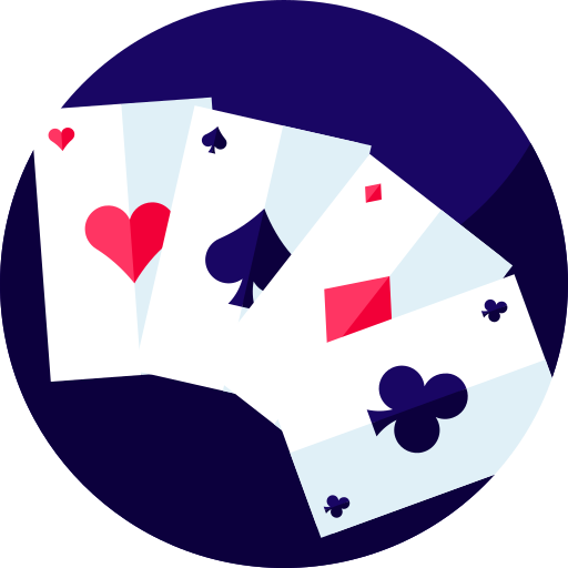 poker kaarten Geometric Flat Circular Flat icoon