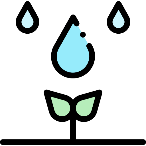 灌漑 Detailed Rounded Lineal color icon