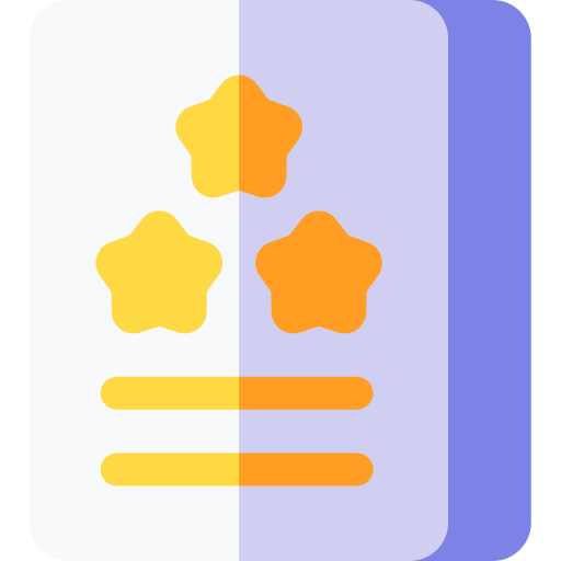 rezension Basic Rounded Flat icon