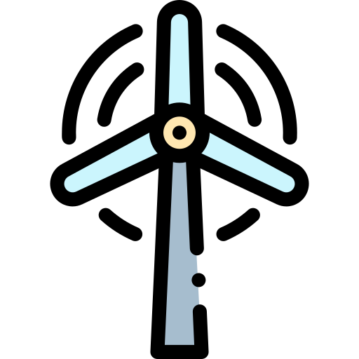 Windmill Detailed Rounded Lineal color icon