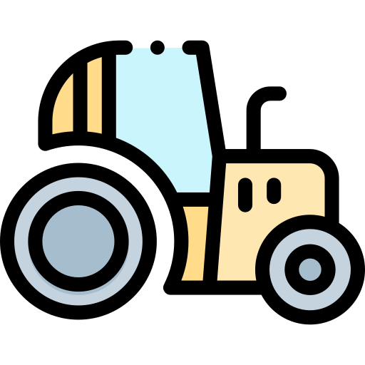 Tractor Detailed Rounded Lineal color icon
