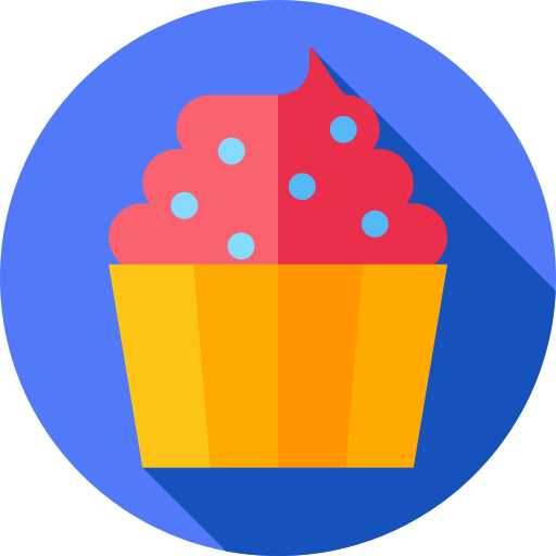 cupcake Flat Circular Flat Icône