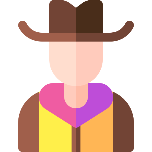 cowboy Basic Rounded Flat icona