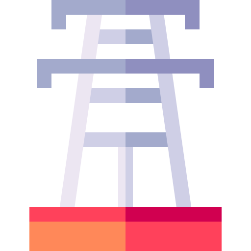 torre electrica Basic Straight Flat icono
