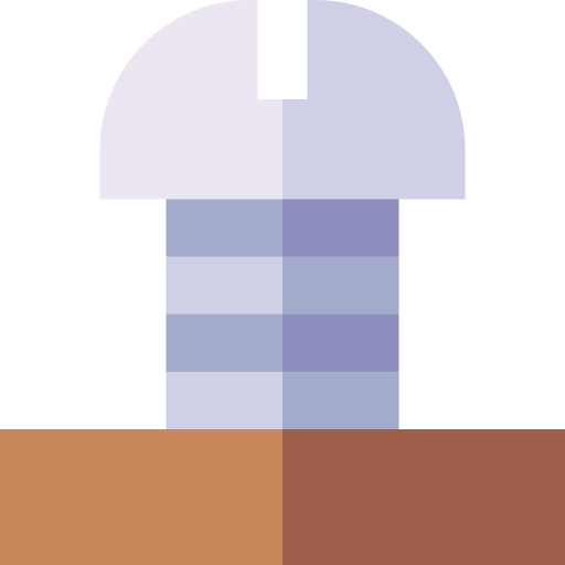 schroef Basic Straight Flat icoon