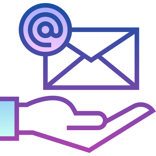 mail Detailed bright Gradient icon