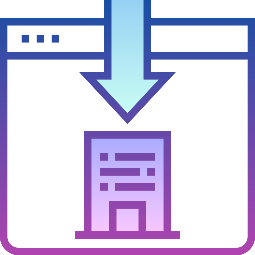 pagina di destinazione Detailed bright Gradient icona