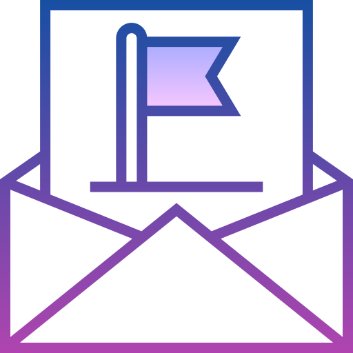 correo Detailed bright Gradient icono