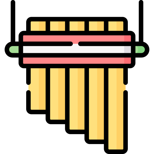 flauta de pan Special Lineal color icono