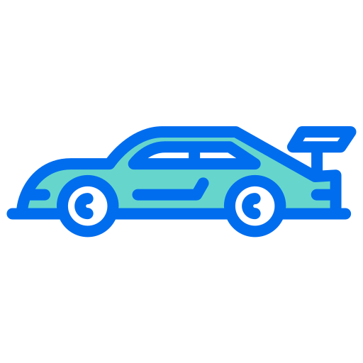 carro deportivo Generic Outline Color icono