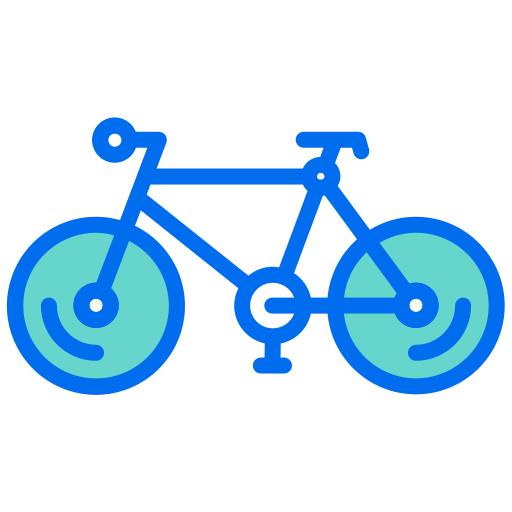 bicyclette Generic Outline Color Icône