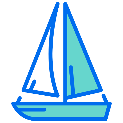 Sail boat Generic Outline Color icon