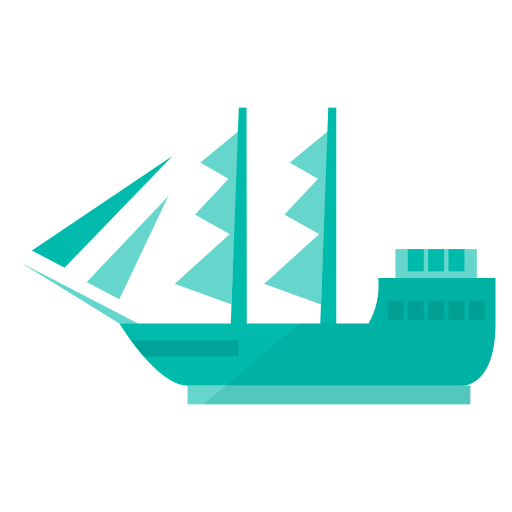 statek żaglowy Berkahicon Flat ikona