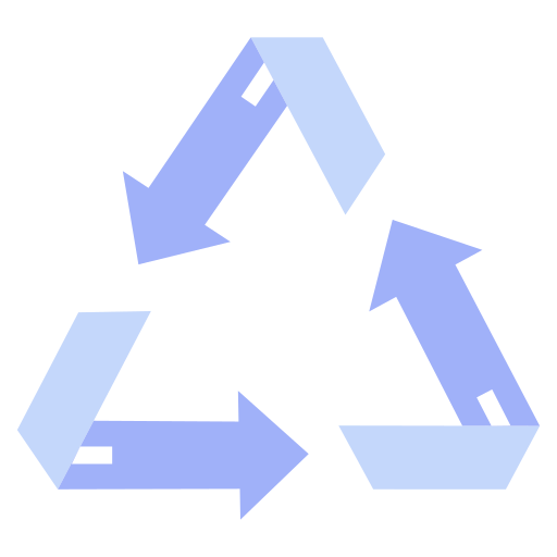 znak recyklingu Berkahicon Flat ikona