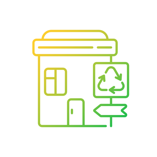 Recycling center Generic Gradient icon
