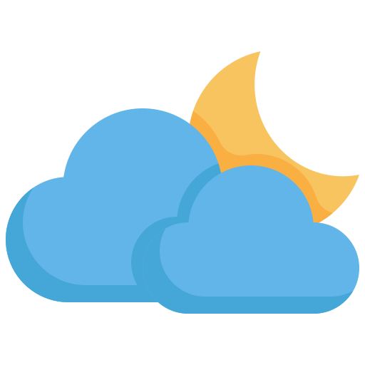noche nublada Generic Flat icono