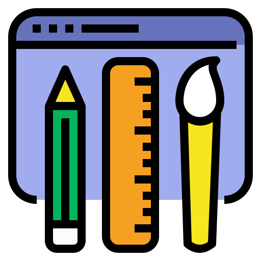 웹 디자인 Generic Outline Color icon