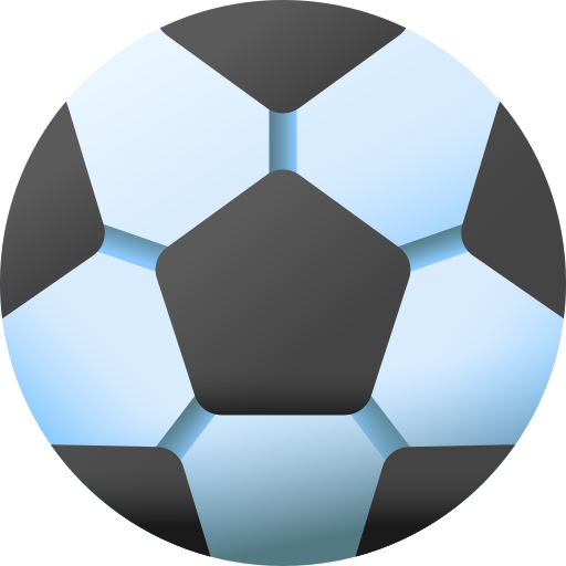 balón de fútbol 3D Color icono