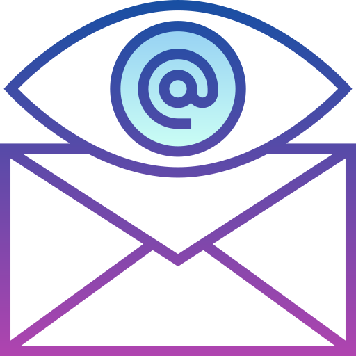 correo electrónico Detailed bright Gradient icono