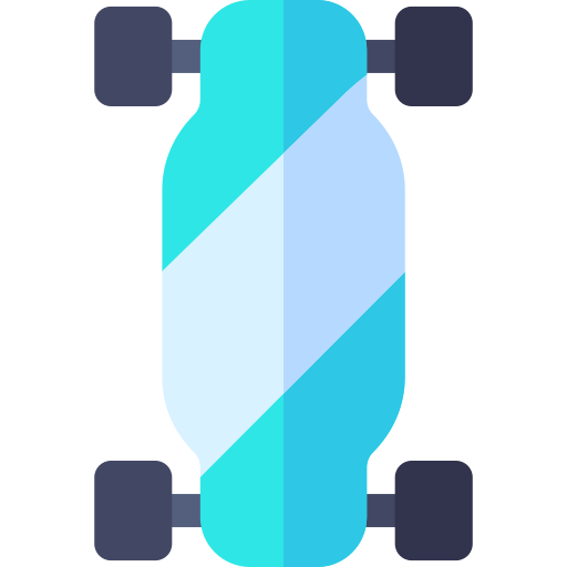 longboard Basic Rounded Flat icoon