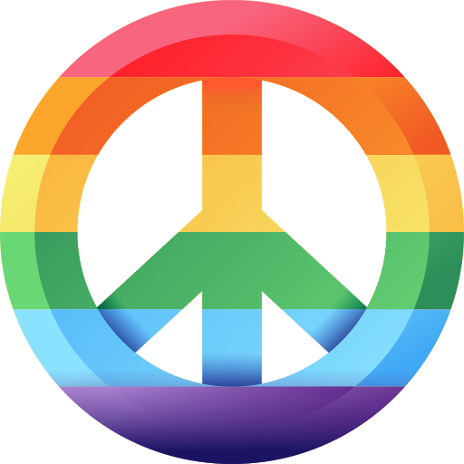 paz 3D Color icono