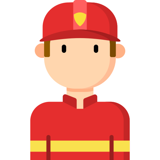 bombero Generic Flat icono