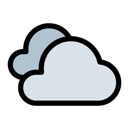 Cloudy Generic Outline Color icon