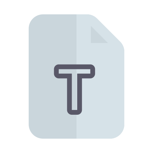 archivo de texto Generic Flat icono