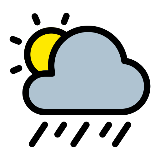 día nublado Generic Outline Color icono