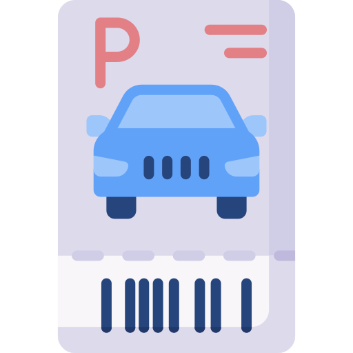 ticket de estacionamiento Special Flat icono