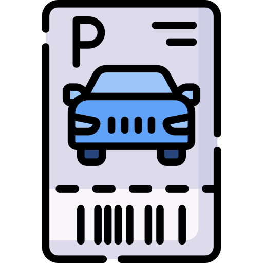 ticket de parking Special Lineal color Icône