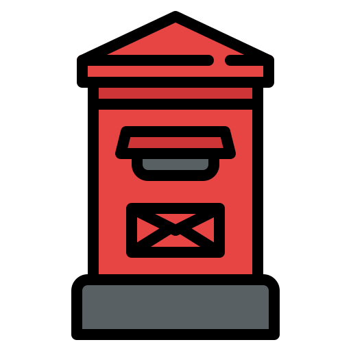 Postbox Iconixar Lineal Color icon