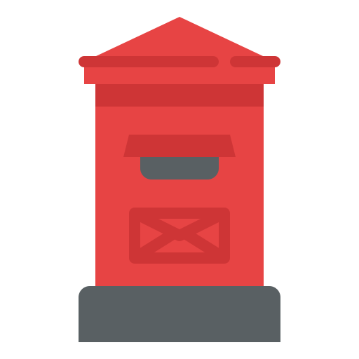 brievenbus Iconixar Flat icoon