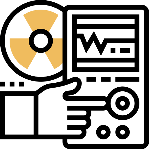 stralingsdetector Meticulous Yellow shadow icoon