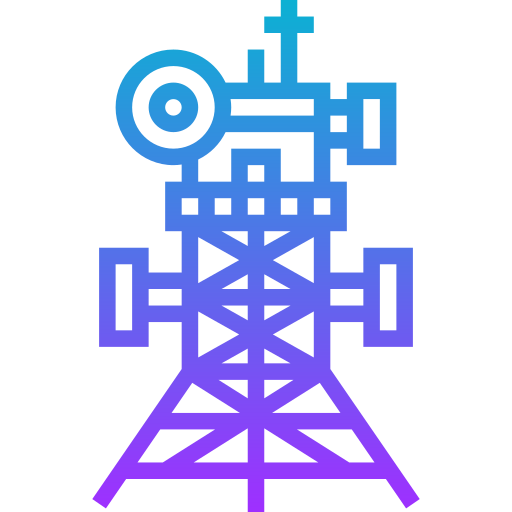 communicatie toren Meticulous Gradient icoon
