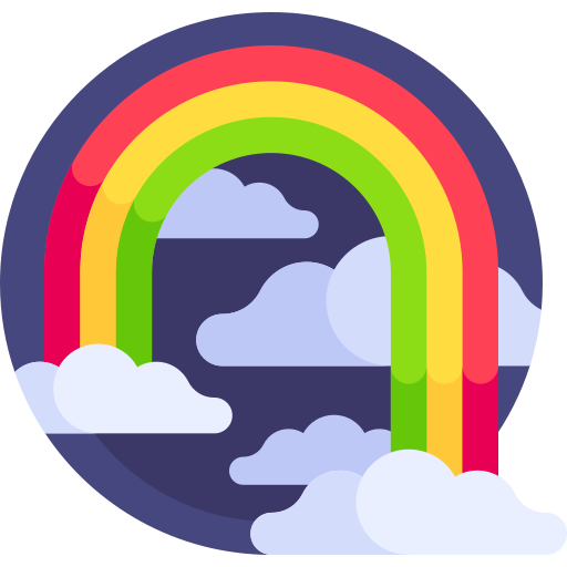 arcoíris Detailed Flat Circular Flat icono