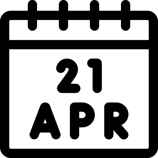 aprile Basic Rounded Lineal icona