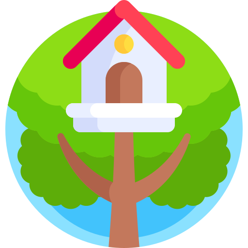樹上の家 Detailed Flat Circular Flat icon