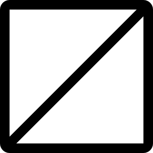 cuadrado Accurate Lineal icono