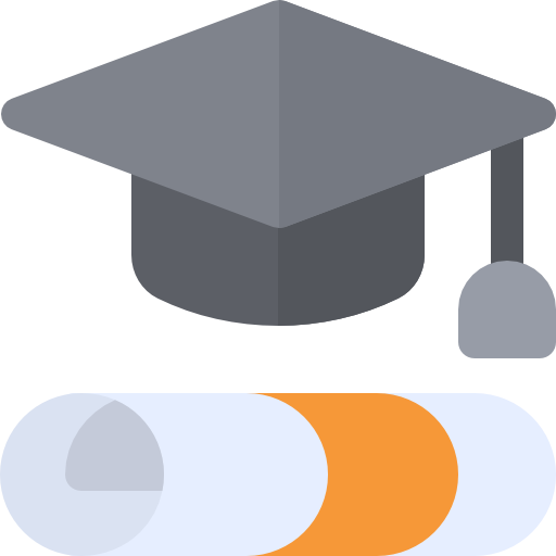 diploma Basic Rounded Flat icono
