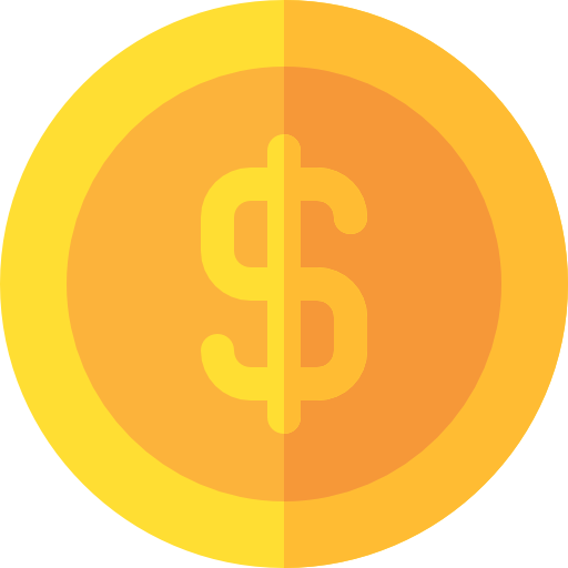 dollar Basic Rounded Flat icoon