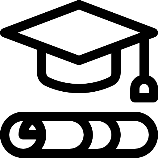 dyplom Basic Rounded Lineal ikona