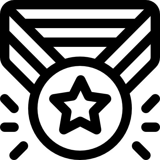 medalla Basic Rounded Lineal icono