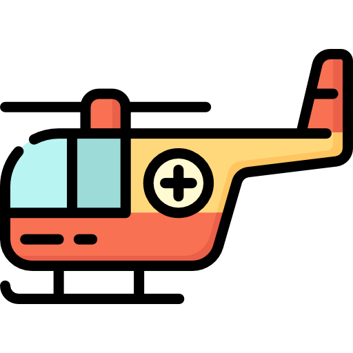 helicóptero Special Lineal color icono